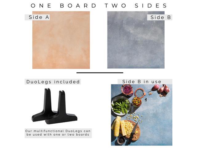 V-FLAT WORLD Duo Board - 24x24' Double Sided Surface Board, Coral Wash/90's Blues