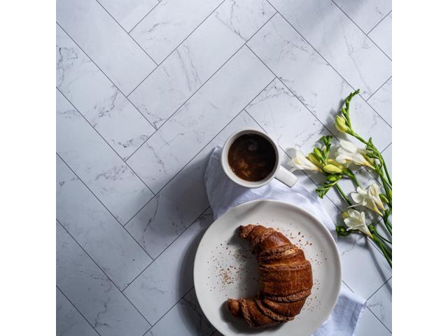 V-FLAT WORLD Duo Board - 24x24' Double Sided Surface Board, Zigzag Marble White/Black