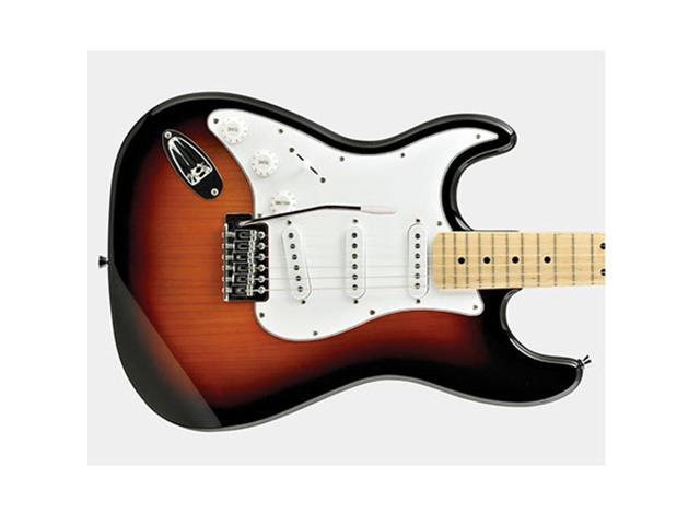 Austin AST100 Series Double Cutaway Left-Handed Electric Guitar, Sunburst