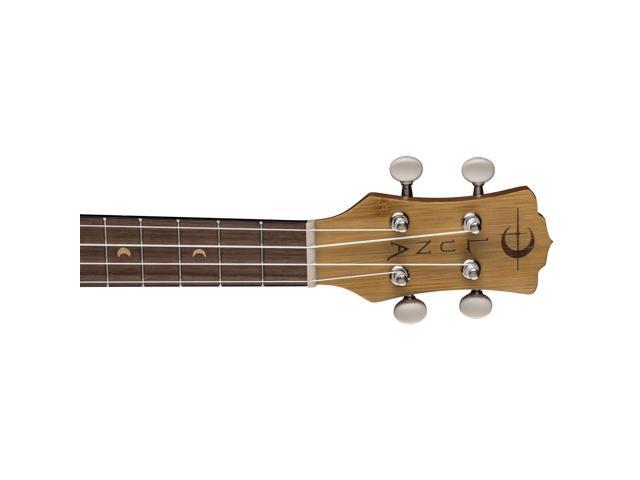 Luna Uke Bamboo Tenor Ukulele with Gigbag, 18 Frets, Satin Natural #UKE BAMBOO T