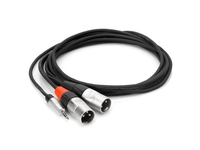 Hosa Technology 3' REAN 3.5mm TRS to Dual XLR3M 24 AWG Pro Stereo Breakout Cable