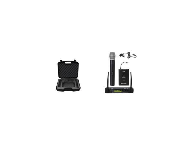 Audio 2000s AWM6074UL UHF Dual-Channel Wireless Handheld/Lavalier Mic System