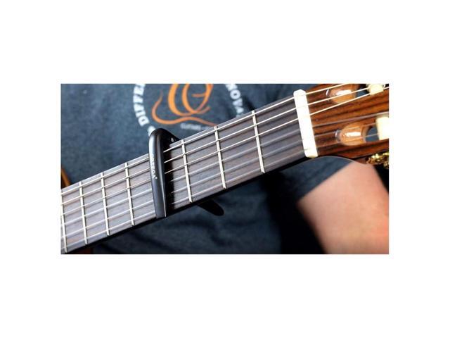 Ortega Guitars Flat Capo for Guitar & Bass, Satin Black #OCAPO-SBK