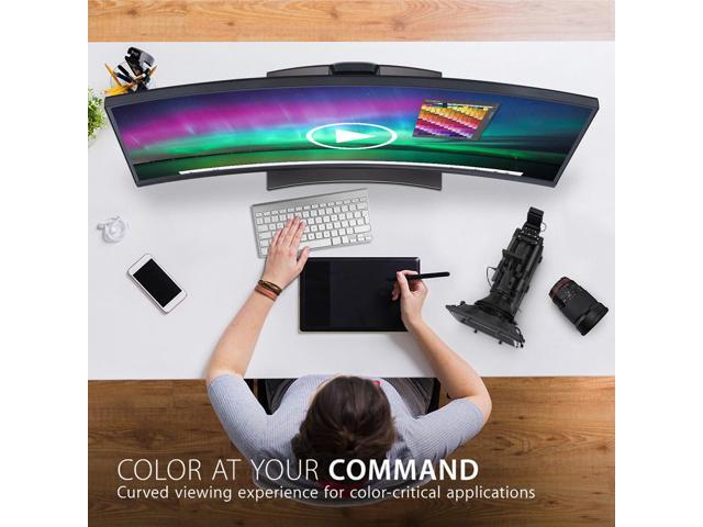 ViewSonic - ColorPro VP3881A 38" LED WQHD Curved Monitor with HDR10 (USB C/HDMI/DisplayPort) - Black - image 4