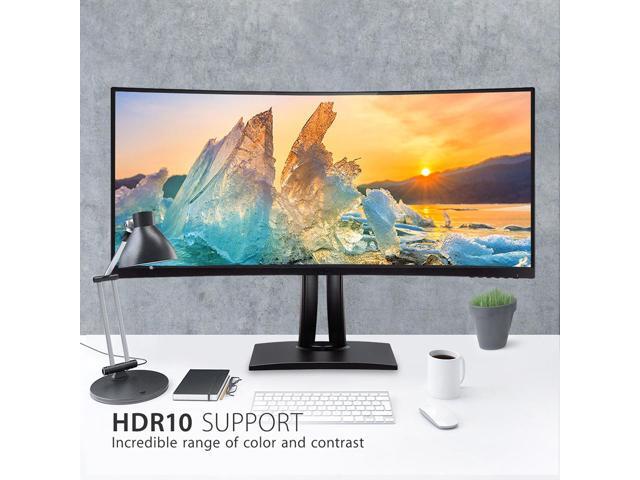 ViewSonic - ColorPro VP3881A 38" LED WQHD Curved Monitor with HDR10 (USB C/HDMI/DisplayPort) - Black - image 5