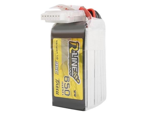 Tattu R-Line 650mAh 22.2V 95C 6S1P Lipo Battery Pack with XT30 Plug