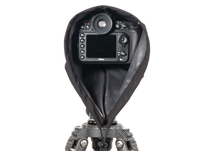 LensCoat Raincoat Rain Cover Sleeve Protection for Camera and Lens, Large (Black) RS LCRSLBK