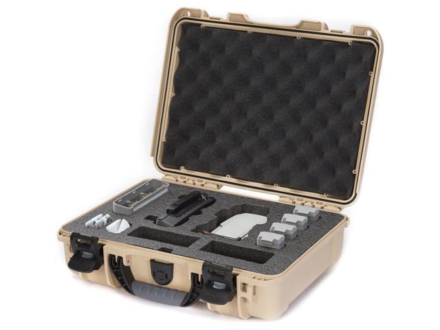 Nanuk 910 Waterproof Hard Case with Foam Insert for DJI Mini SE Fly More Kit, Tan