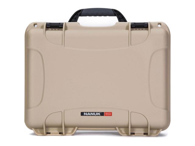 Nanuk 910 Waterproof Hard Case with Foam Insert for DJI Mini SE Fly More Kit, Tan