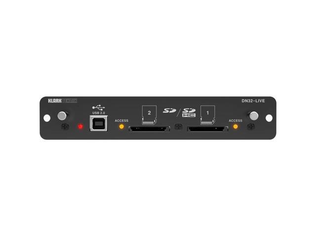Klark Teknik DN32-LIVE SD/SDHC and USB 2.0 Expansion Module for M32/X32 Mixers
