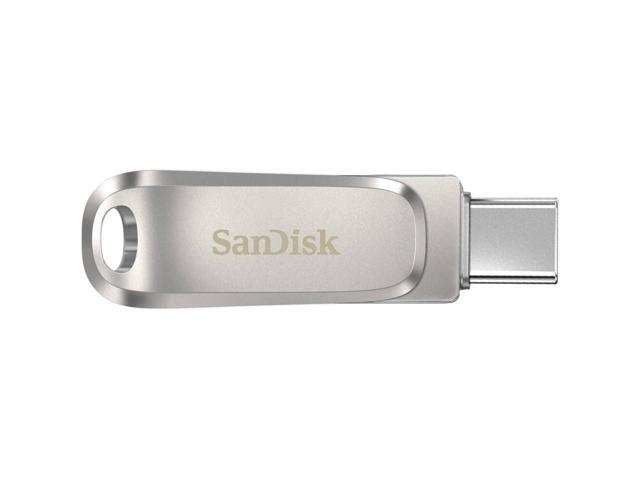 SanDisk - Ultra Dual Drive Luxe 128GB USB 3.1, USB Type-C Flash Drive - Silver - image 10