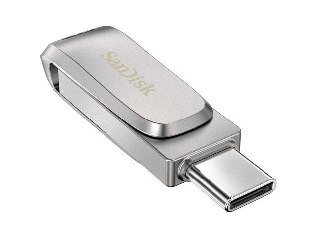 SanDisk - Ultra Dual Drive Luxe 128GB USB 3.1, USB Type-C Flash Drive - Silver - image 8