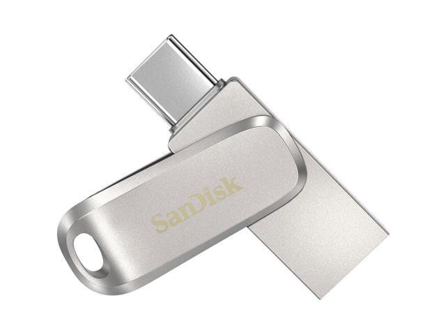SanDisk - Ultra Dual Drive Luxe 128GB USB 3.1, USB Type-C Flash Drive - Silver - image 11