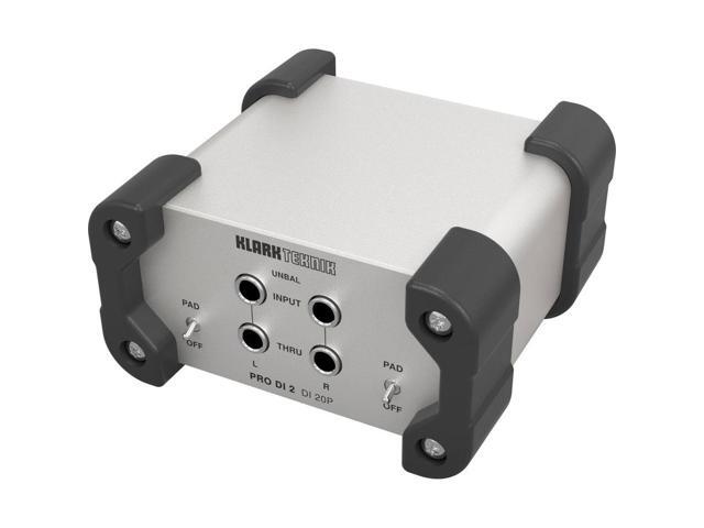 Klark Teknik DI 20P PRO DI 2 Passive Stereo DI Box w/ Midas Transformer