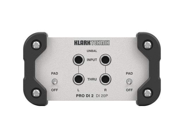 Klark Teknik DI 20P PRO DI 2 Passive Stereo DI Box w/ Midas Transformer