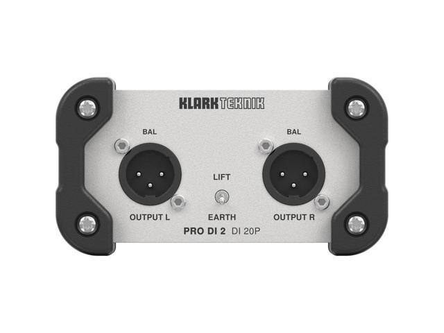 Klark Teknik DI 20P PRO DI 2 Passive Stereo DI Box w/ Midas Transformer