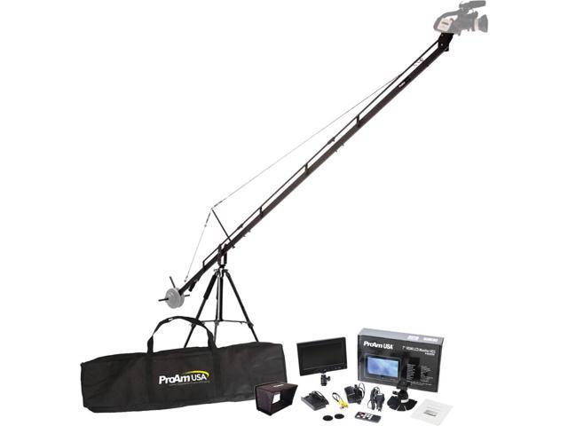 ProAm Orion DVC210 12' Wedding Production Package, Includes DVC210 12' Crane, Tilt Brake, Mount, Bag, 7' HDMI Monitor, 7' LCD Sunshade, Charger,...