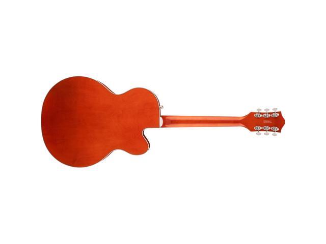 Gretsch G5420LH Electromatic Classic Hollow Body Single-Cut Left-Handed Electric Guitar, Orange Stain