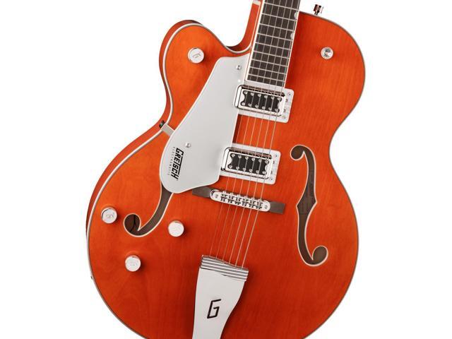 Gretsch G5420LH Electromatic Classic Hollow Body Single-Cut Left-Handed Electric Guitar, Orange Stain