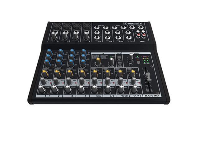 Mackie Mix12FX 12-Channel Compact Mixer with Effects, Bundle with TAPH100 Headphones and 2x XLR Cable