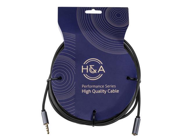 H & A Stereo Mini Male to Stereo Mini Female Headset Extension Cable 25' #SM-MF-25