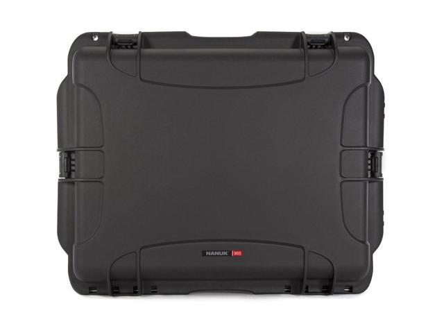 Nanuk Wheeled Series 955 Hard Case with Lid Organizer & Padded Divider, Black