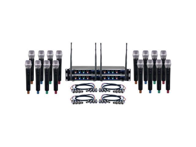 VocoPro Digital-Acapella-16 Sixteen-Channel UHF Digital Wireless Handheld Microphone System