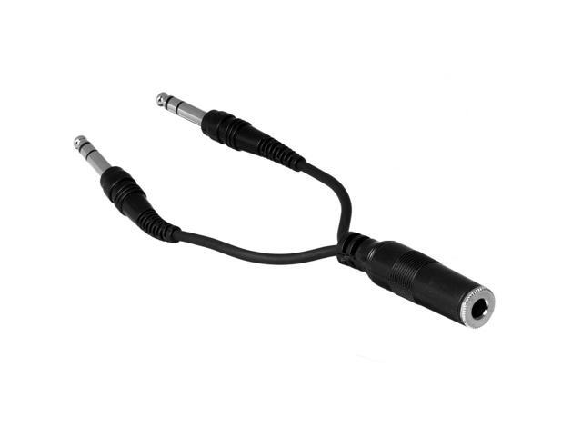 Y-Cable 1/4 (F) Stereo to Dual 1/4 (M) Stereo Insert & Y Cable - Balanced Cable
