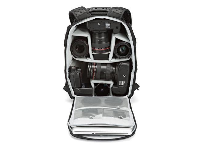 Lowepro ProTactic BP 350 AW II 16L Green Line Camera and Laptop Backpack, Black