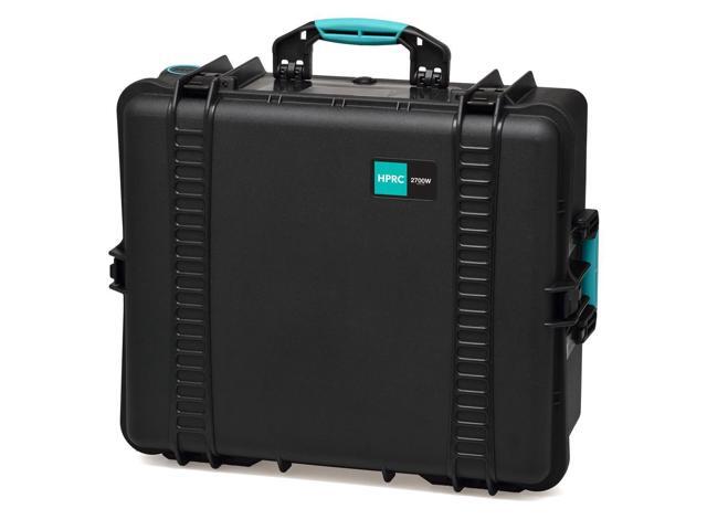 HPRC 2700WSSK Wheeled Resin Hard Case with Second Skin, Black with Blue Handle