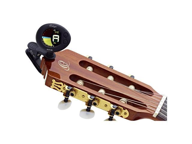 Ortega Guitars Clip-On Headstock Tuner/Metronome, Mic & Vibration Sensor, Black
