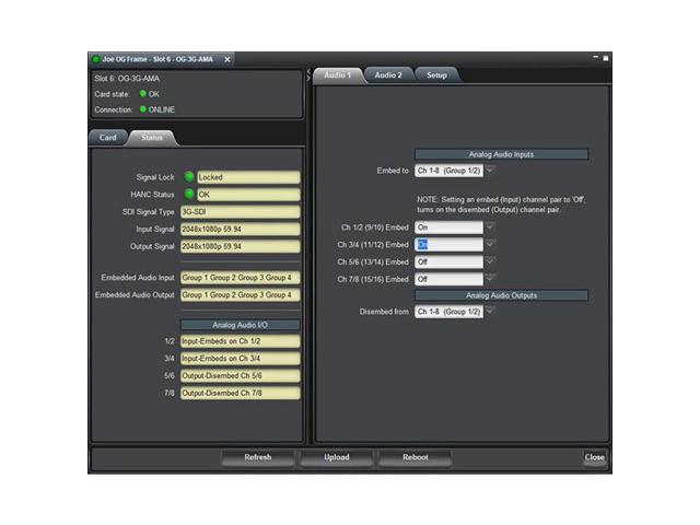 AJA OG-FS-Mini 3G-SDI Utility Frame Synchronizer with DashBoard Support