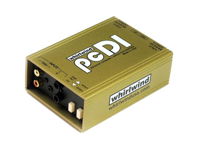 Whirlwind pcDI Stereo Direct Box with RCA and 1/8' Mini Unbalanced Inputs #PCDI