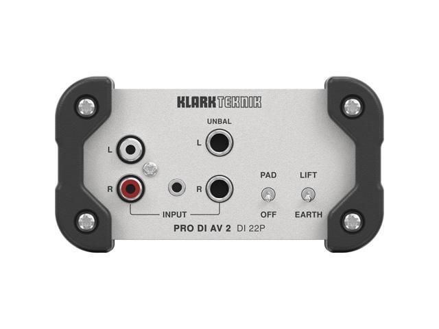 Klark Teknik DI 22P PRO DI AV 2 Passive Stereo DI Box w/ Midas Transformers