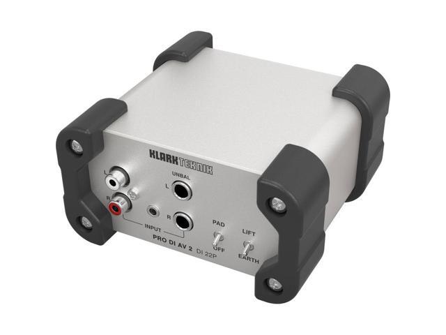 Klark Teknik DI 22P PRO DI AV 2 Passive Stereo DI Box w/ Midas Transformers