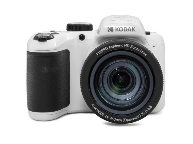 Kodak PIXPRO AZ405 Astro Zoom 20MP Full HD Digital Camera, White, Bundle with 32GB Memory Card and Camera Bag