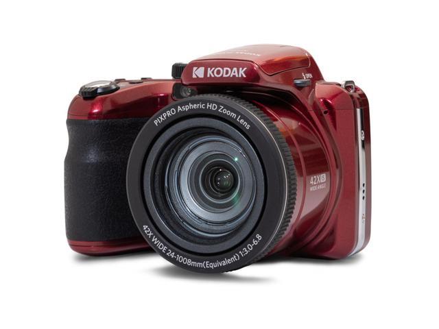 Kodak PIXPRO AZ425 Astro Zoom 20MP Full HD Digital Camera, Red, Bundle with 32GB Memory Card and Camera Bag