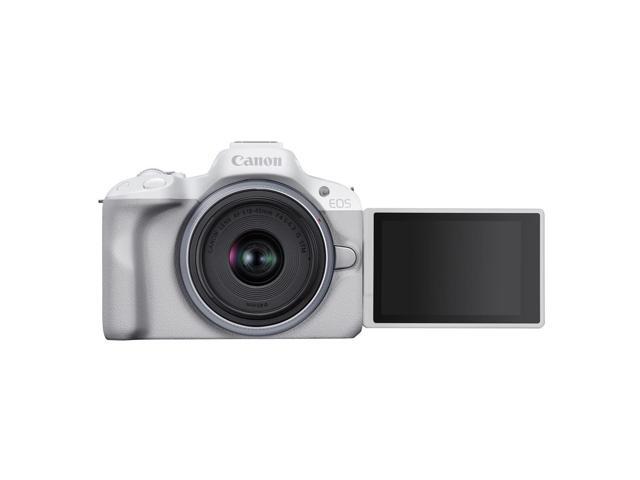 Canon - EOS R50 4K Video Mirrorless Camera with RF-S18-45mm f/4.5-6.3 IS STM Lens - White - image 3