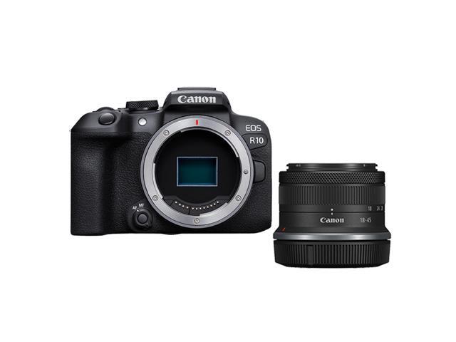 Canon - EOS R10 Mirrorless Camera with RF-S18-45 f/4.5-6.3 IS STM Lens - Black - image 3