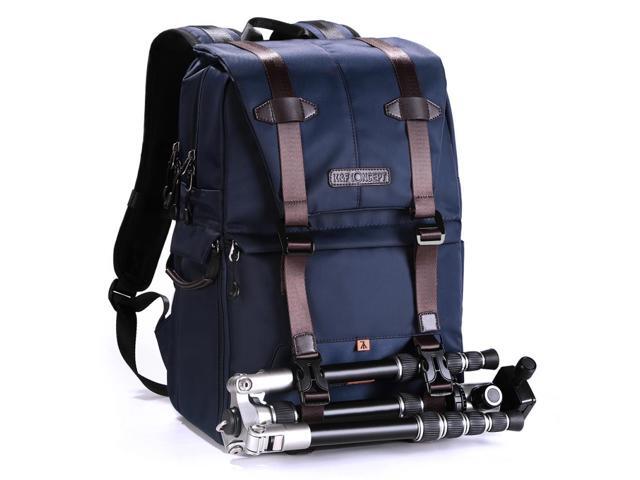K & F Concept Multi-Functional Waterproof Camera Travel Backpack, Large, Blue
