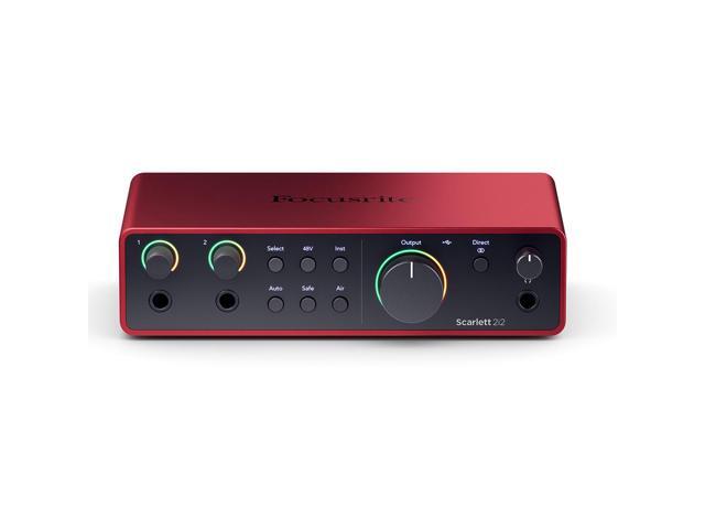 Audio-Technica AT2035 Cardioid Condenser Side-Address Microphone, 20Hz to 20kHz Frequency Response, - Bundle with Focusrite Scarlett 2i2 2x2 USB...