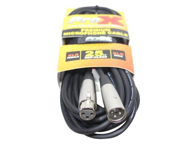 ProX Premium Series XCP-XLR25 25' XLR-F to XLR-M Balanced Audio Microphone Cable