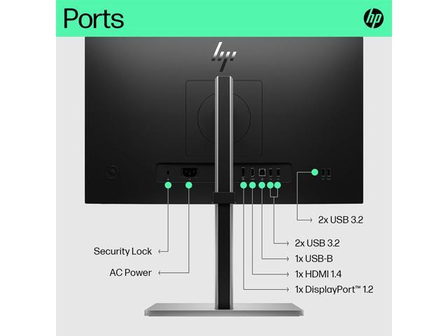 HP - 21.5" IPS LCD FHD 75Hz Monitor (USB, HDMI) - Black/Silver - image 12
