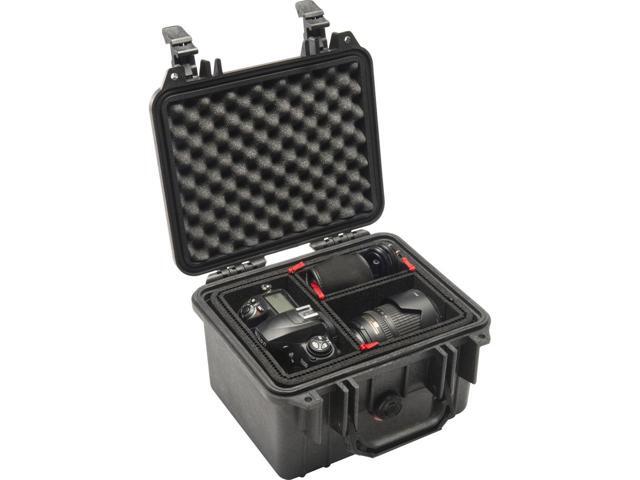 Pelican 1300 Watertight Mini-D Hard Case with Foam Insert - Black #1300-000-110