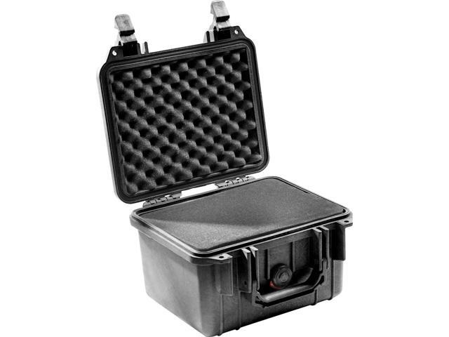Pelican 1300 Watertight Mini-D Hard Case with Foam Insert - Black #1300-000-110