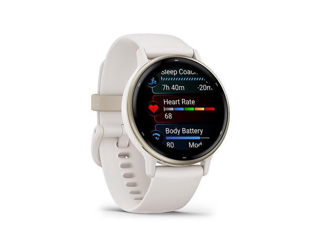 Garmin - vívoactive 5 GPS Smartwatch 42 mm Fiber-reinforced polymer - Gold Aluminum and Ivory - (2023) - image 11
