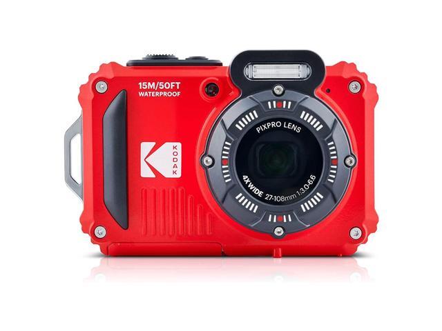 Kodak PIXPRO WPZ2 16MP Full HD Waterproof Rugged Digital Camera, Red, Bundle with 32GB Memory Card and Camera Bag