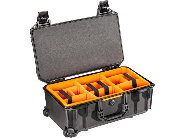Pelican V525 Vault Rolling Case with Padded Dividers, Black #VCV525-0040-BLK