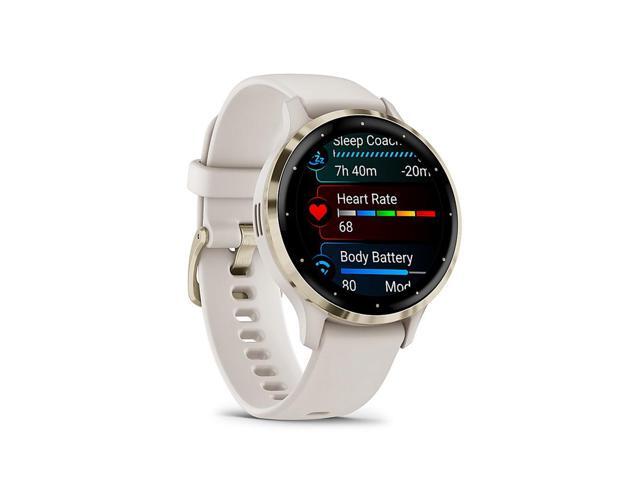 Garmin - Venu 3S GPS Smartwatch 41 mm Fiber-reinforced polymer - Stainless Steel and Ivory - (2023) - image 8