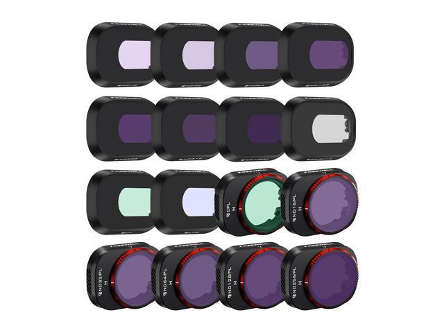 Freewell Mega Filter Kit with ND, ND/PL, CPL and UV Filters for DJI Mini 4 Pro Drone, 16-Pack